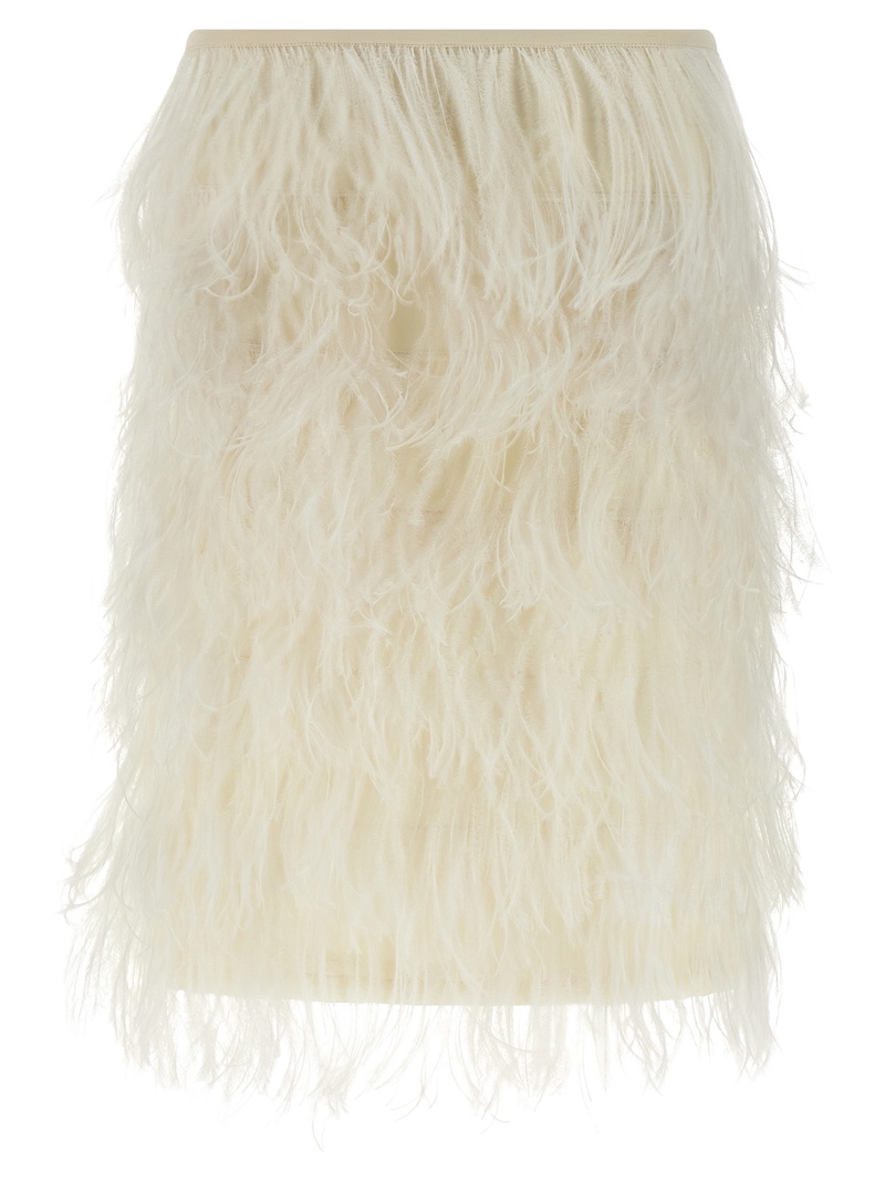 Ostrich feather skirt
