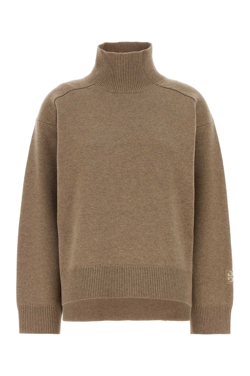 Biscuit wool oversize sweater