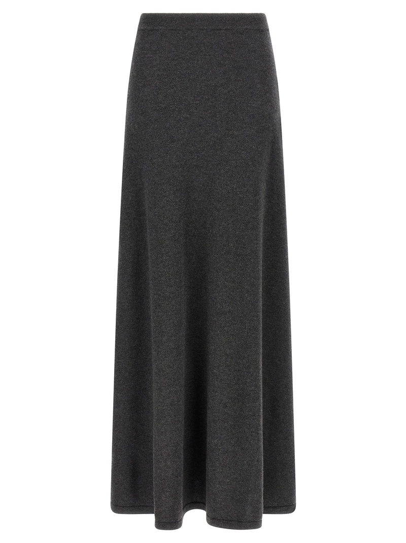 Maxi wool skirt