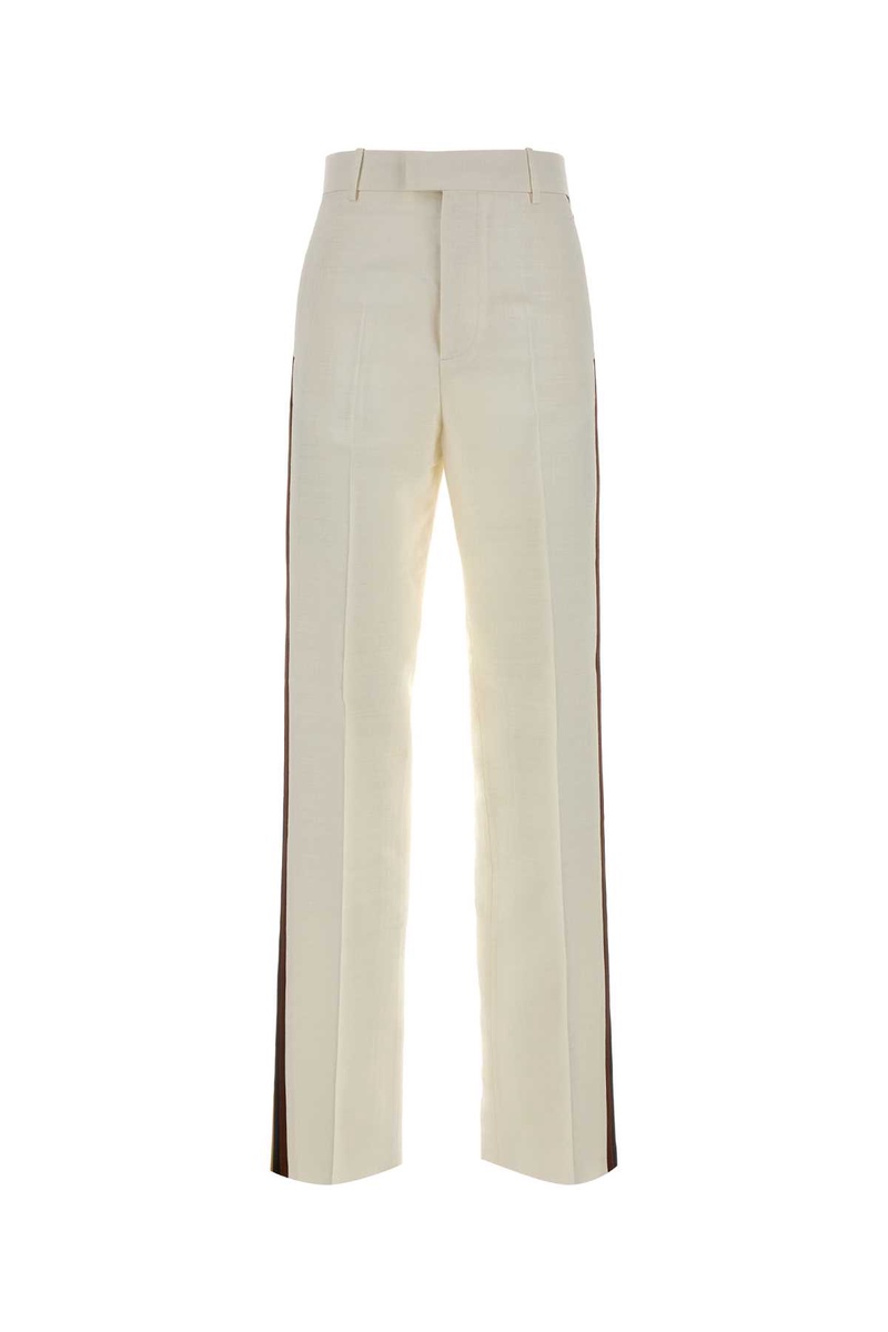 White viscose blend pant