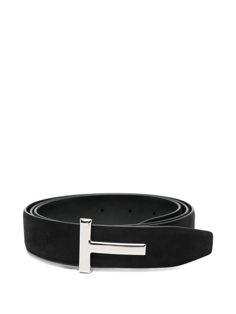 T-BUCKLE SUEDE BELT
