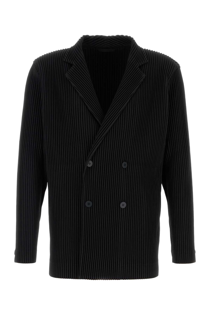 Black polyester blazer