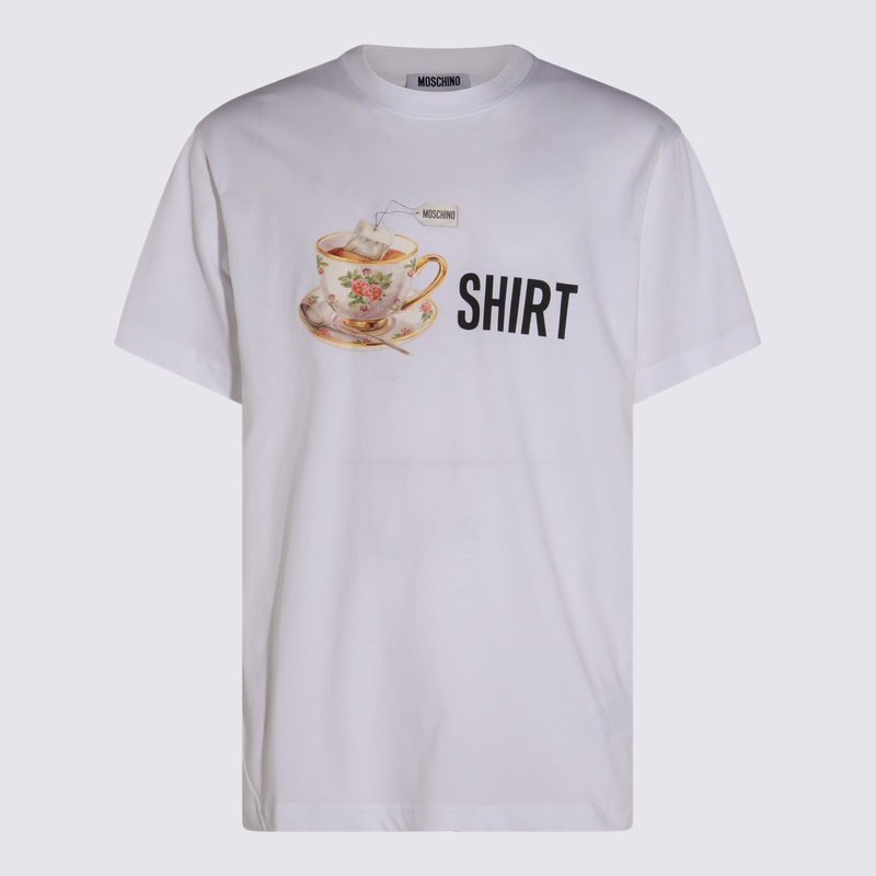 Moschino T-shirts and Polos White