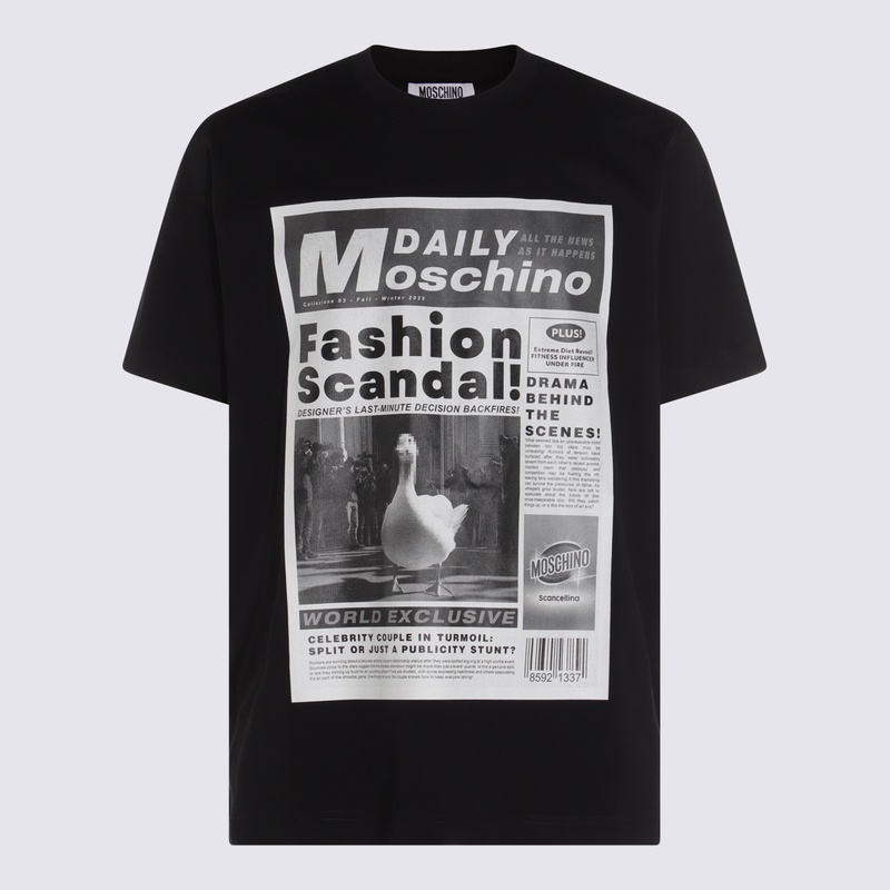Moschino T-shirts and Polos Black