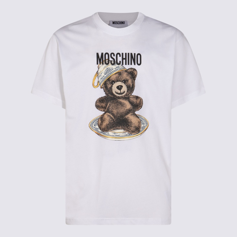 Moschino T-shirts and Polos White