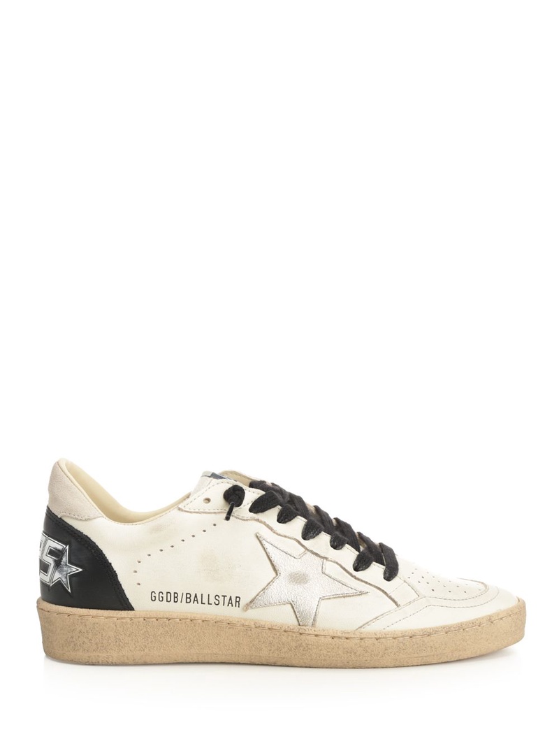 BALLSTAR NAPPA UPPER AND TOE LAMINATED STAR AND HEEL LEATHER SPUR