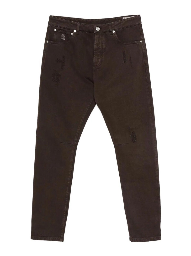 Dyed Denim Pants