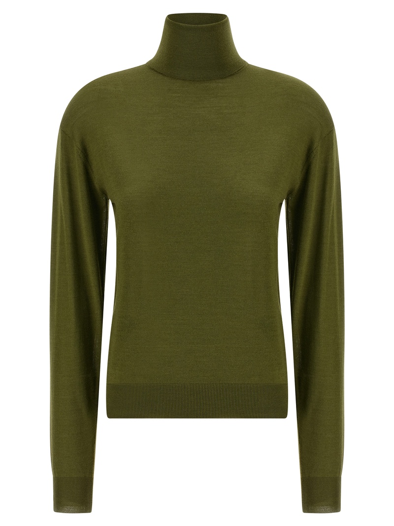 Silk cashmere turtleneck sweater