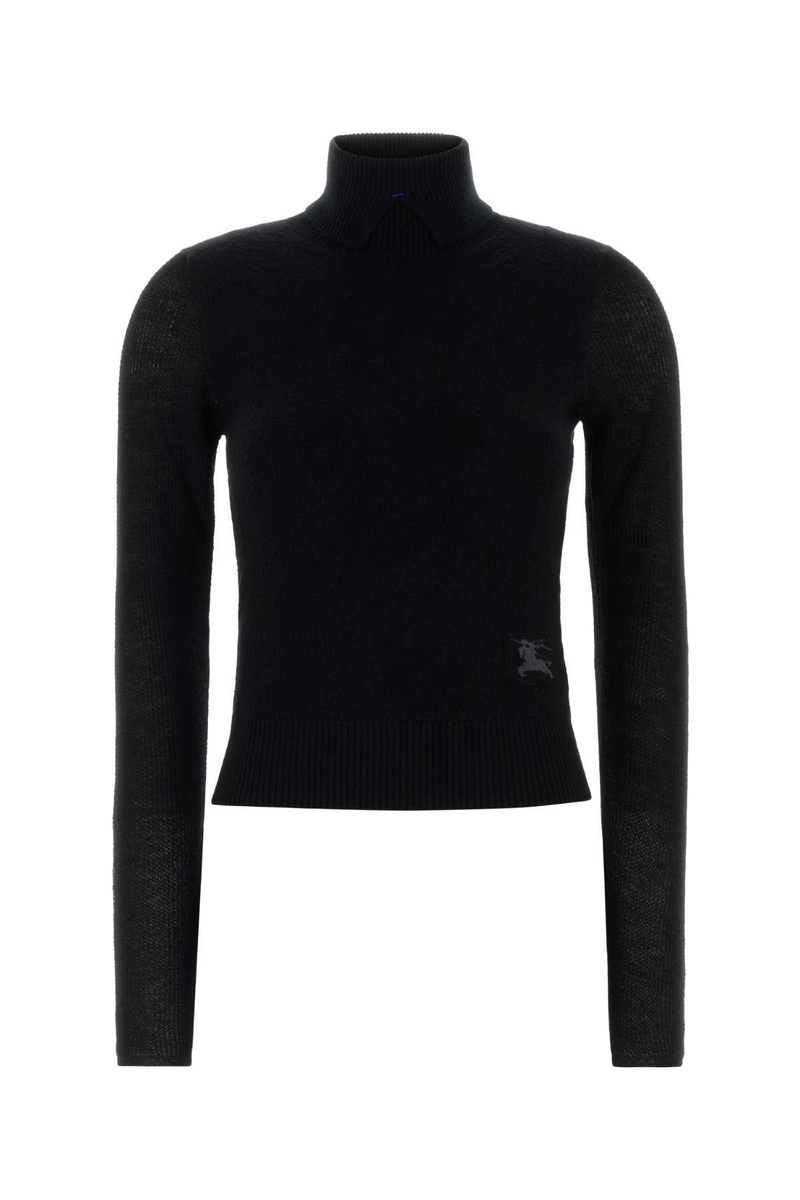 Black wool blend sweater