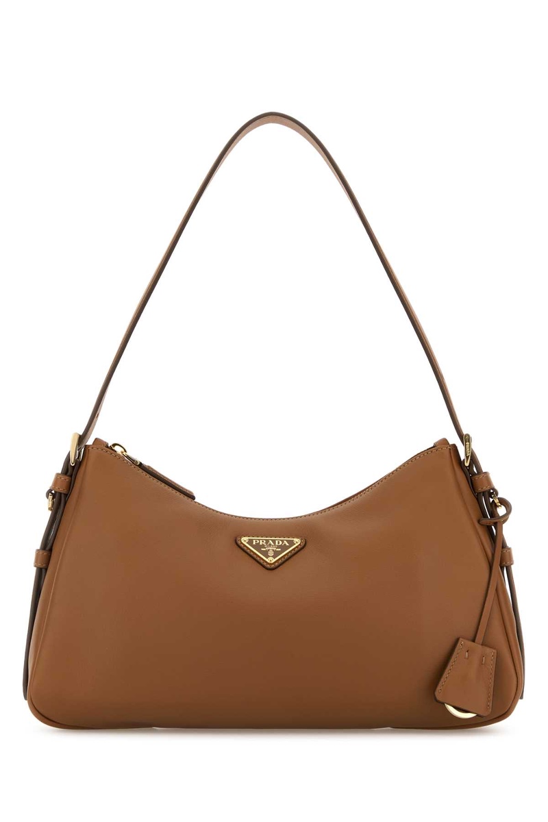 Camel leather medium Aimée shoulder bag