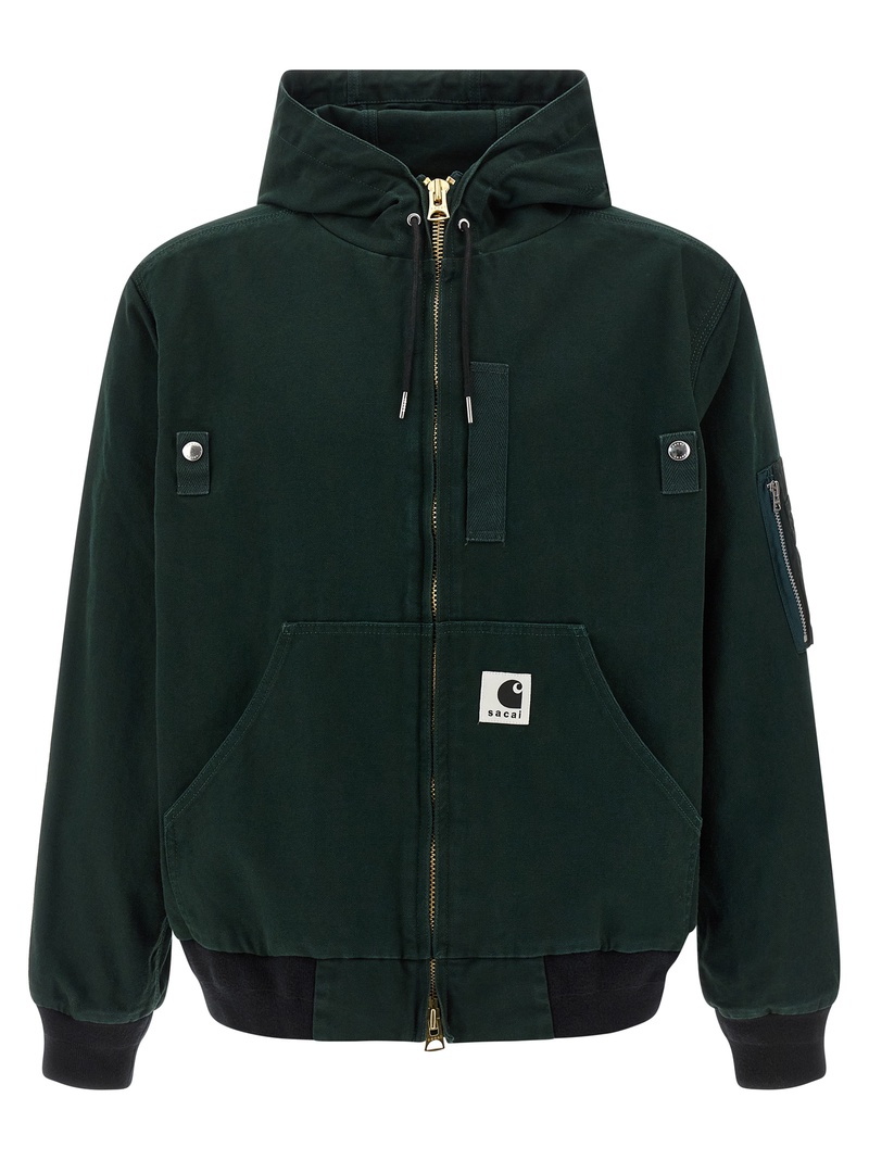Sacai x Carhartt Wip capsule hooded bomber jacket