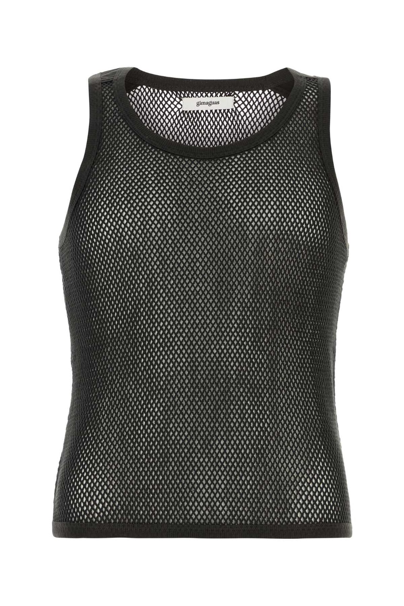 Black mesh Mateo tank top