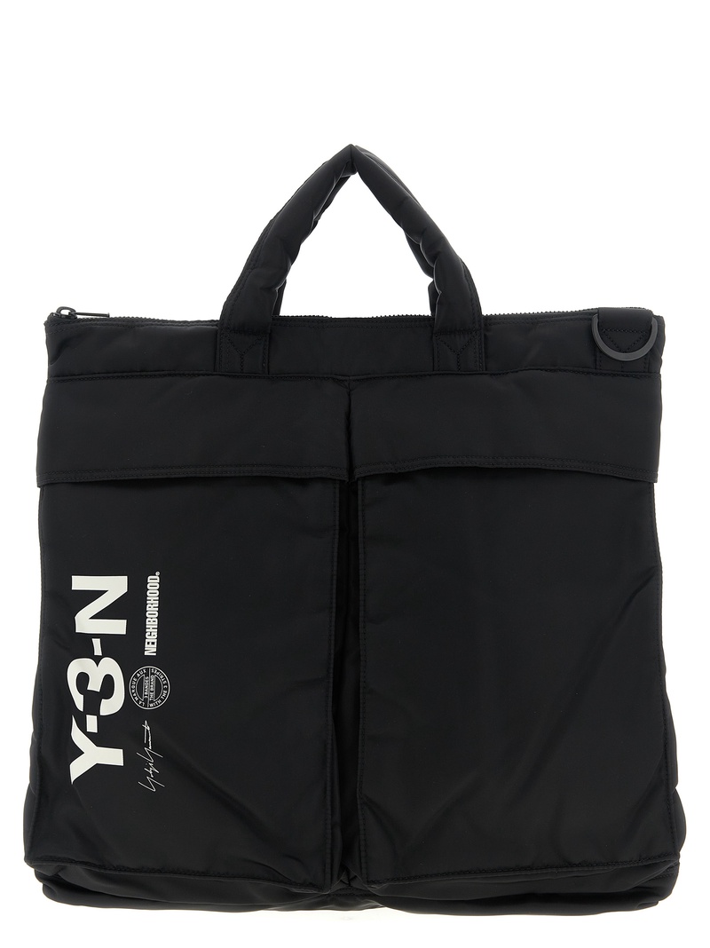 Padded 'NBHD' handbag