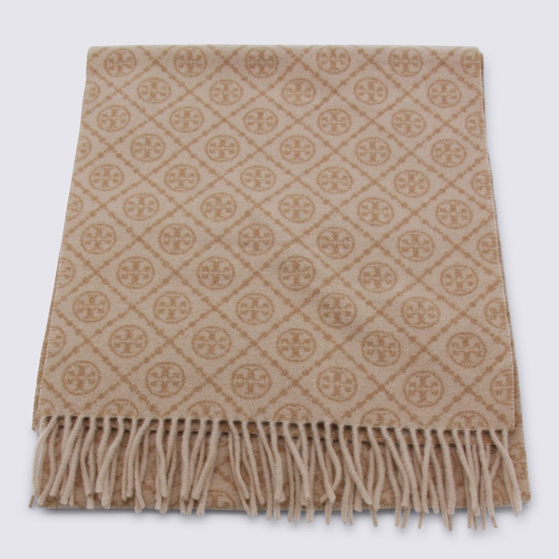 Tory Burch Scarfs Beige
