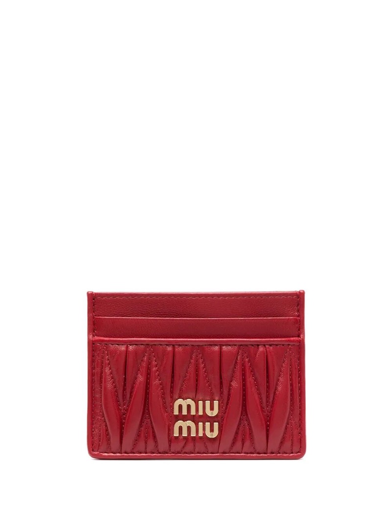 MATELASSÉ NAPPA LEATHER CARD HOLDER