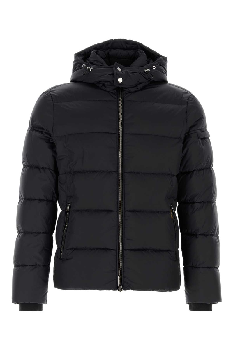 Navy blue nylon Brett down jacket