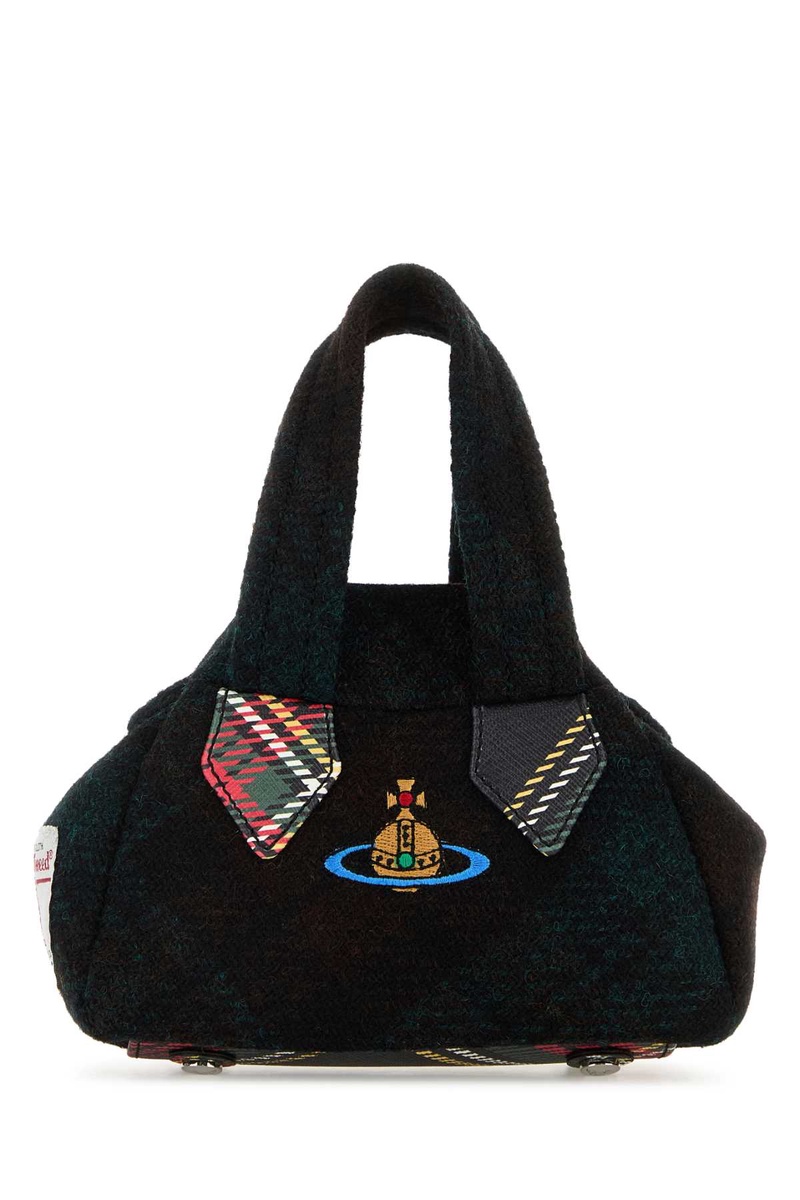 Embroidered fabric mini Yasmine handbag