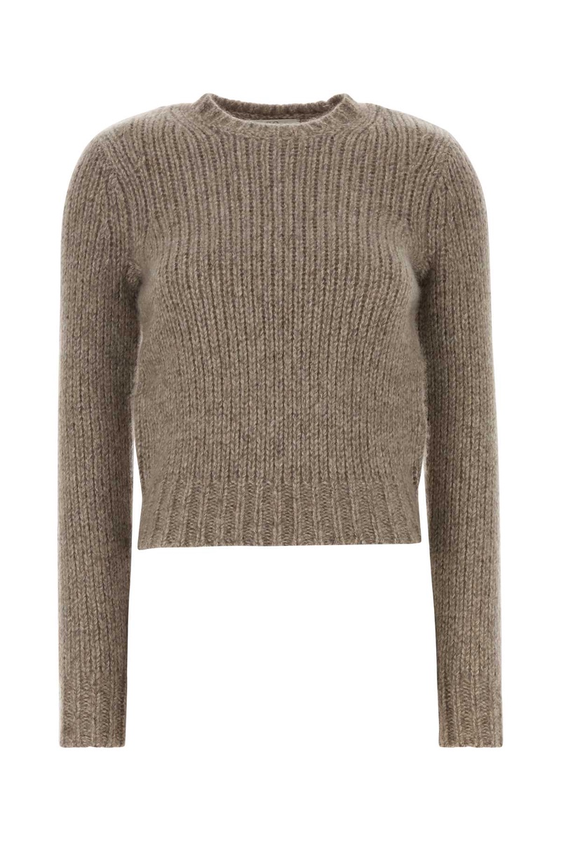 Dove grey cashmere blend sweater