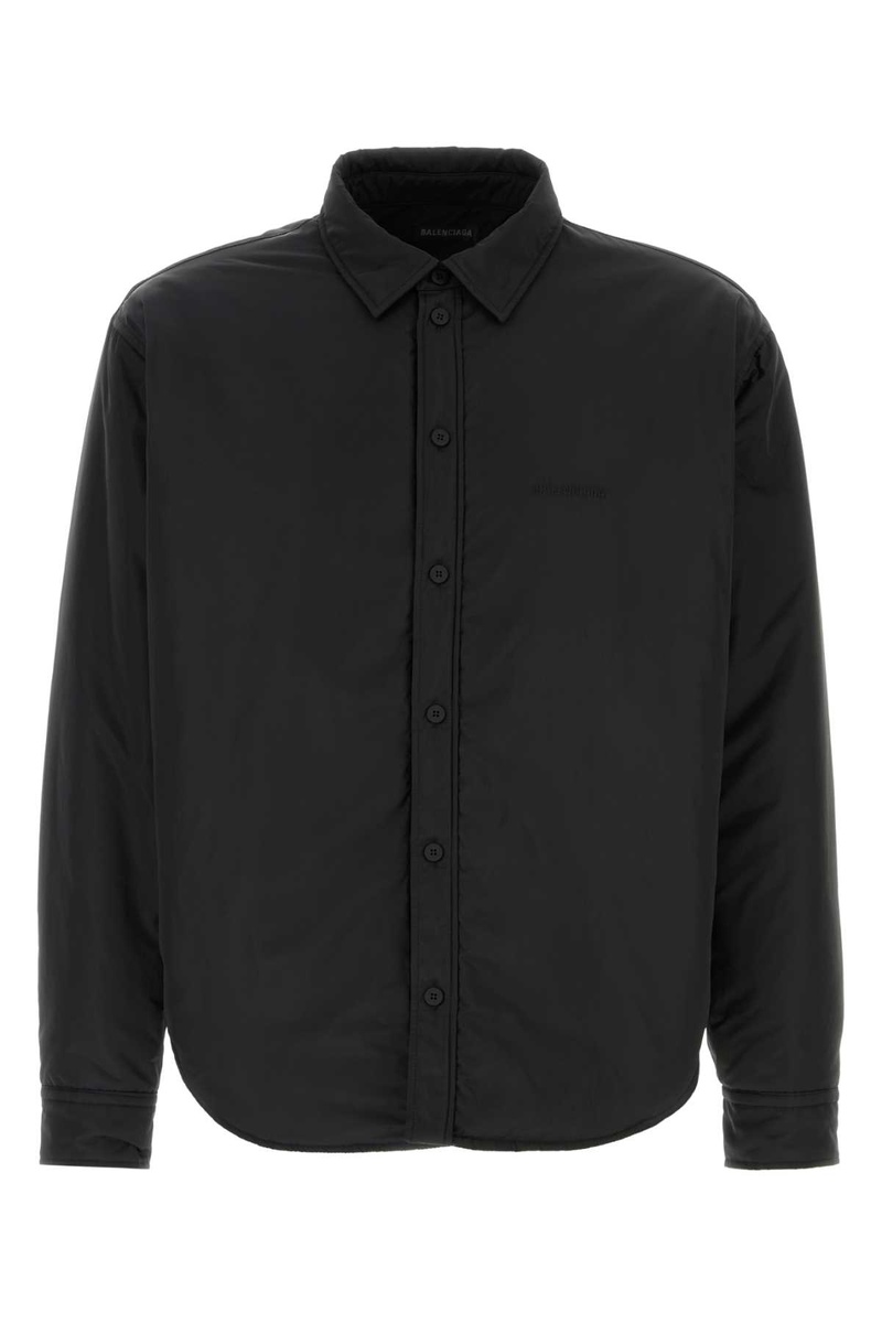 Black polyester padded jacket