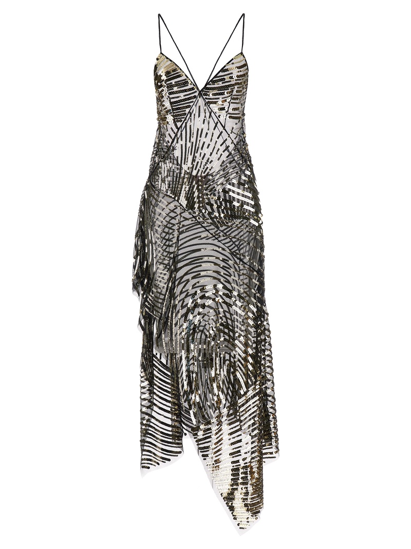 Semi-transparent long dress
