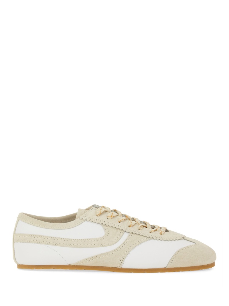 LEATHER AND SUEDE SNEAKER