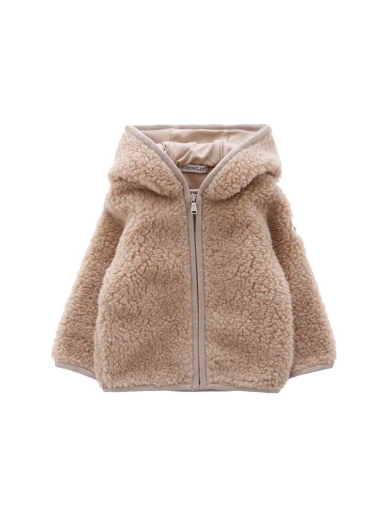 FLEECE JACKET WITH LOGO