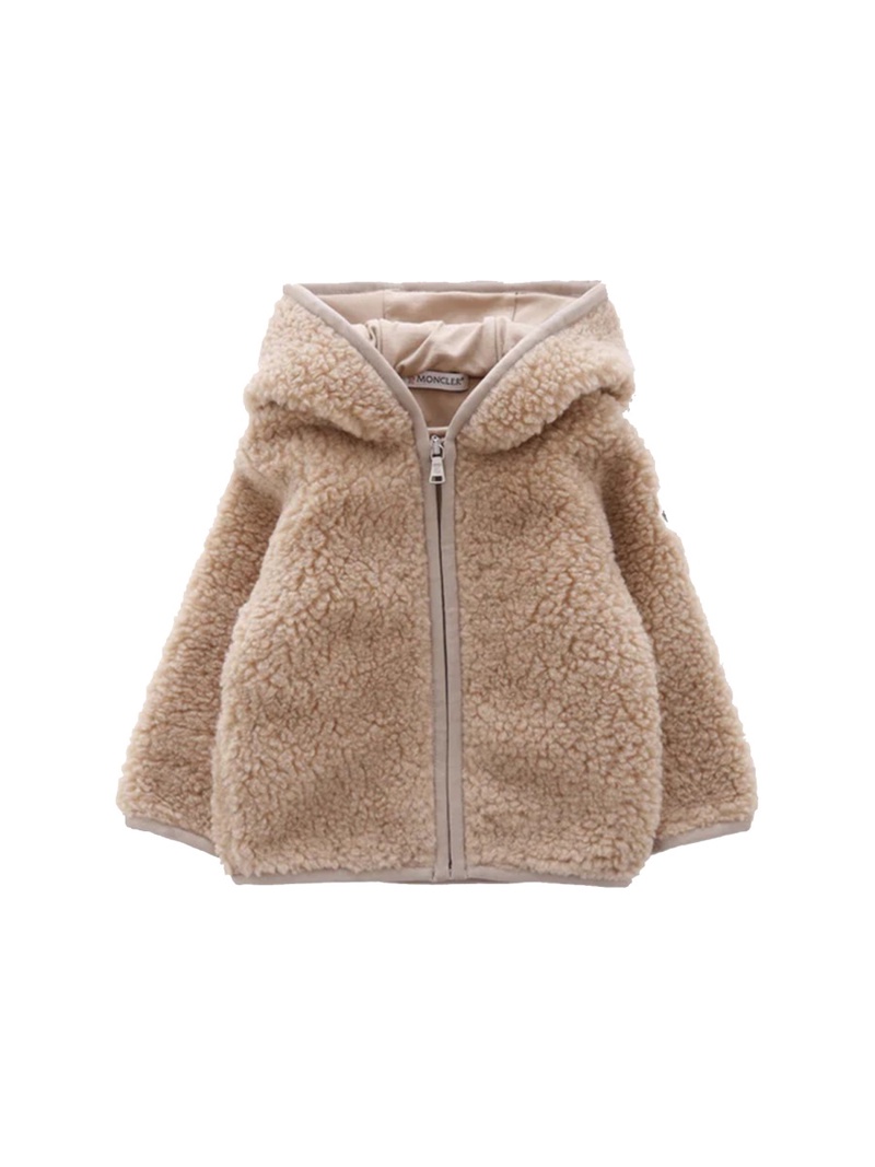 FLEECE JACKET WITH LOGO