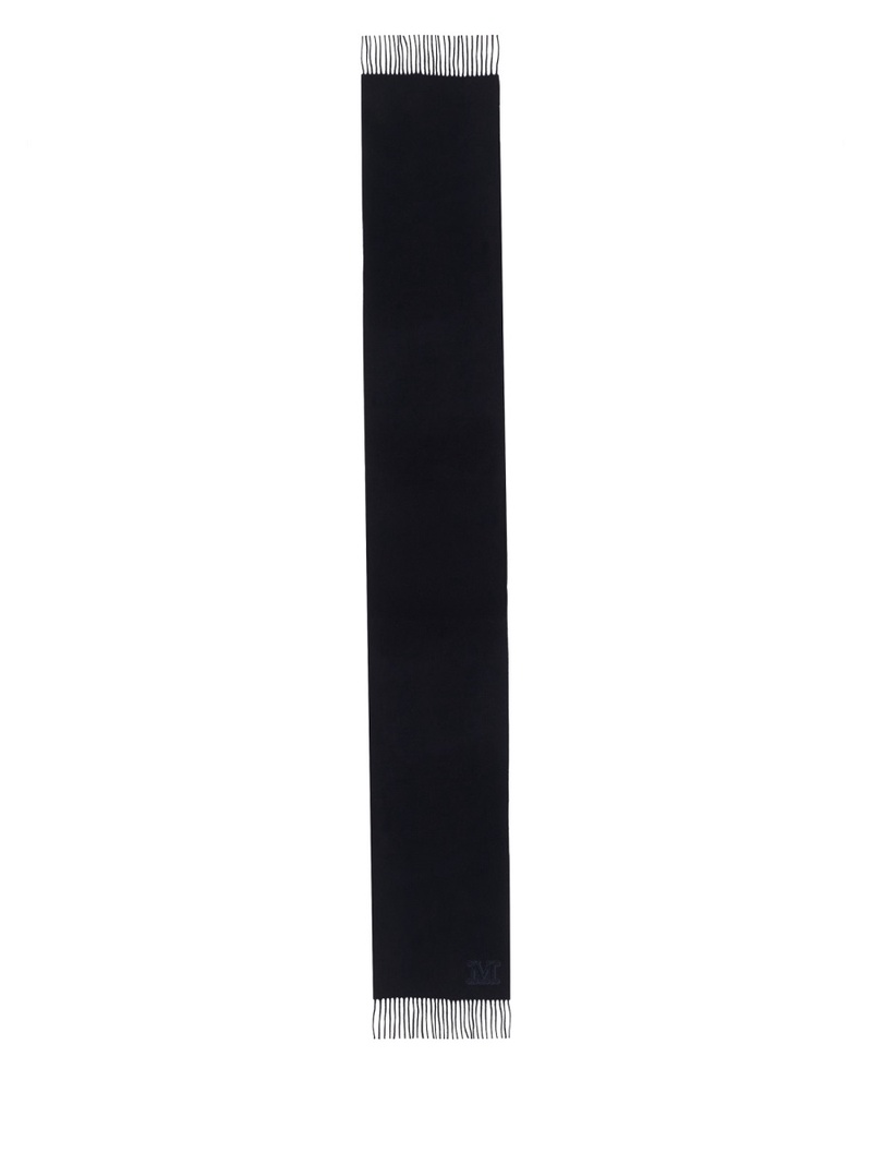 CASHMERE SCARF WITH MONOGRAM EMBROIDERY