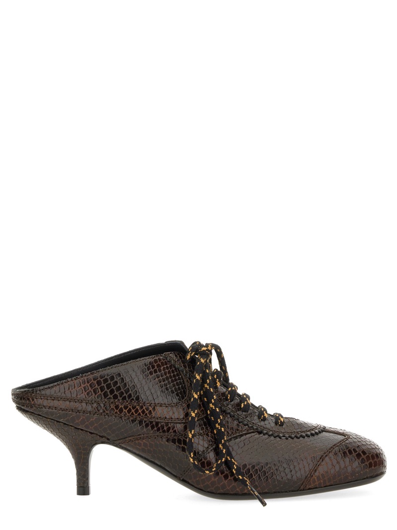 LEATHER SLIP-ON MULES