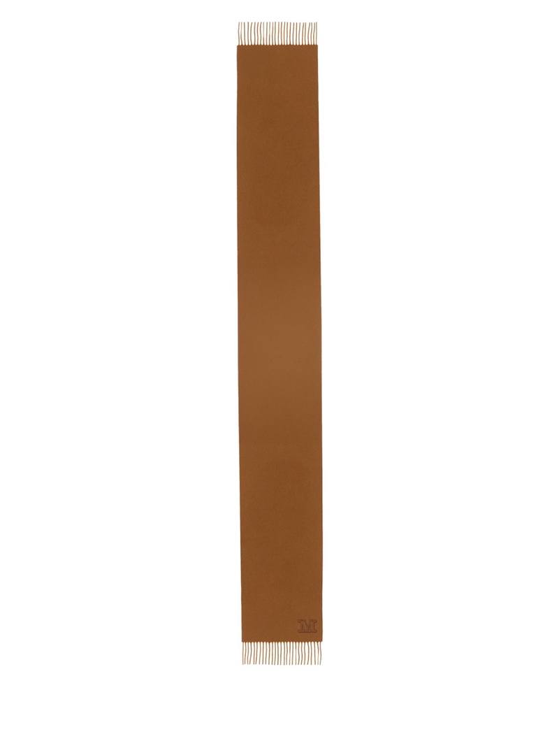 CASHMERE SCARF WITH MONOGRAM EMBROIDERY
