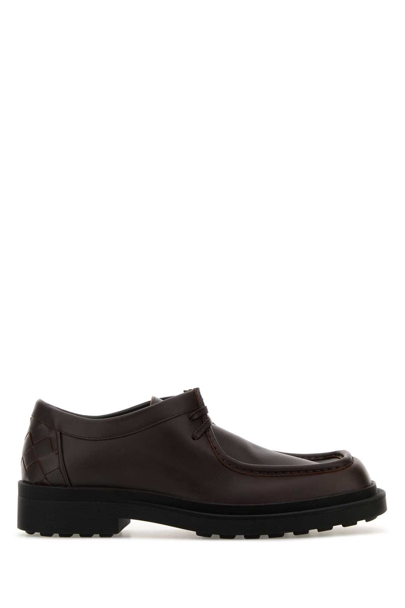 Dark brown leather Ben lace-up shoes