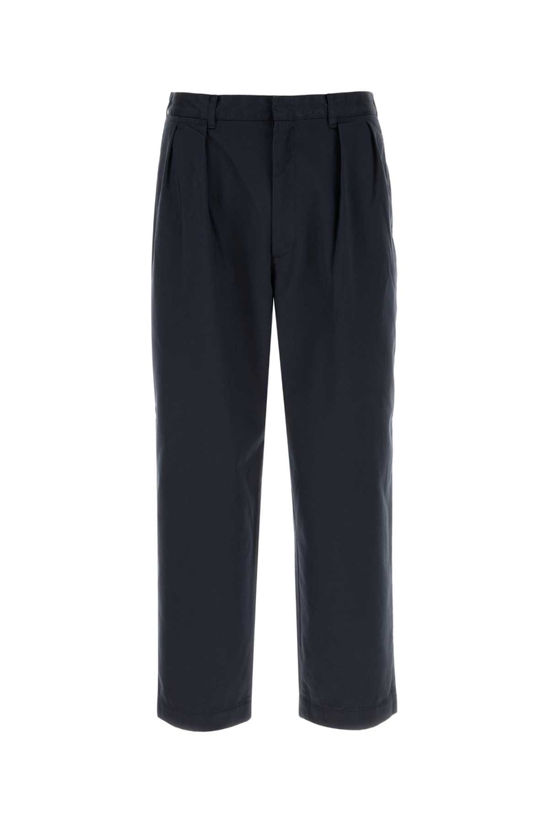 Navy blue cotton blend pant