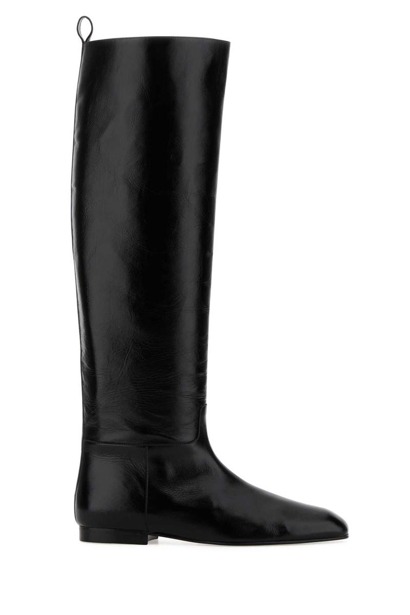 Black leather Colt boots