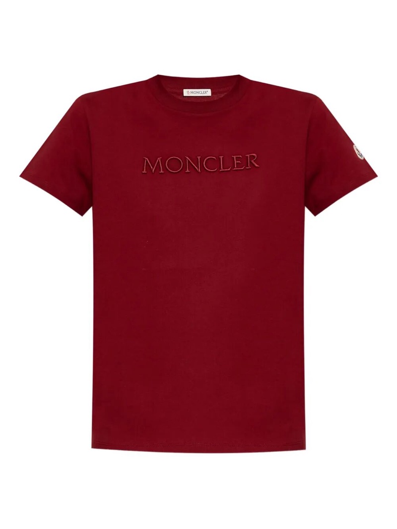 EMBROIDERED TONAL LOGO COTTON T-SHIRT