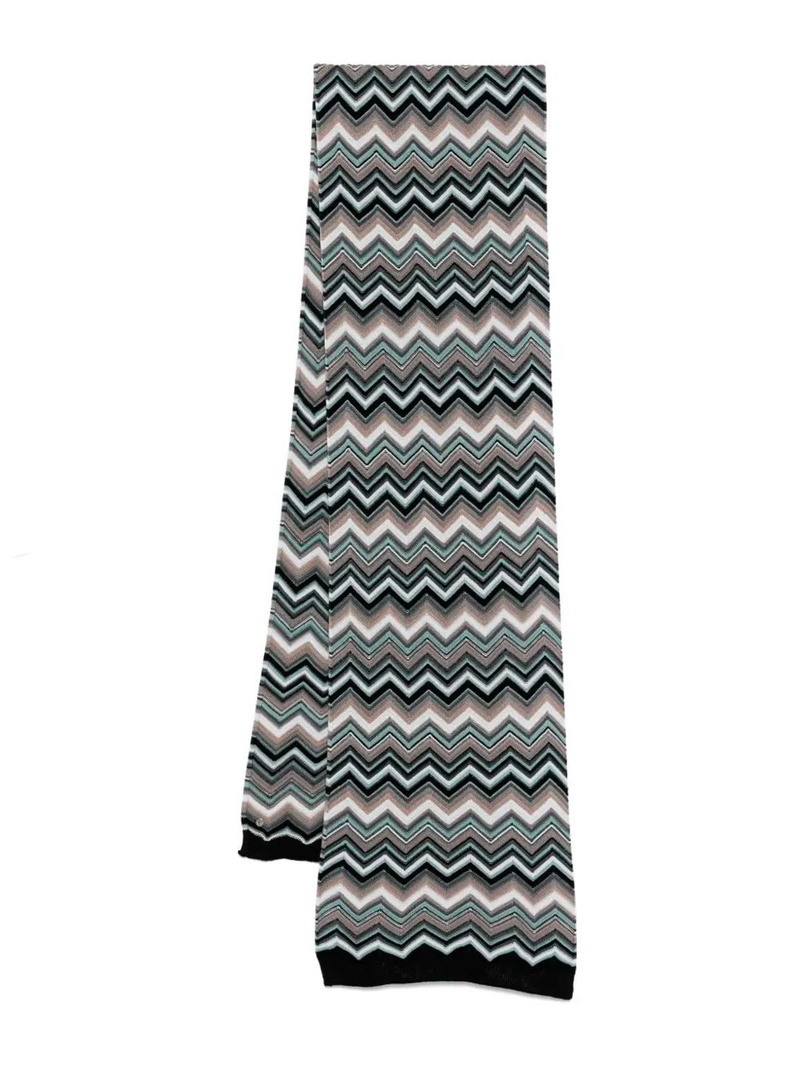 ZIG-ZAG WOOL SCARF