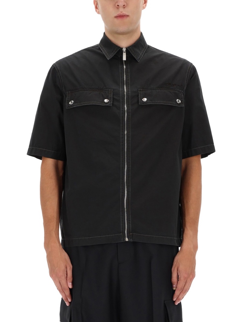 ZIPPERED "ARROW" SHIRT