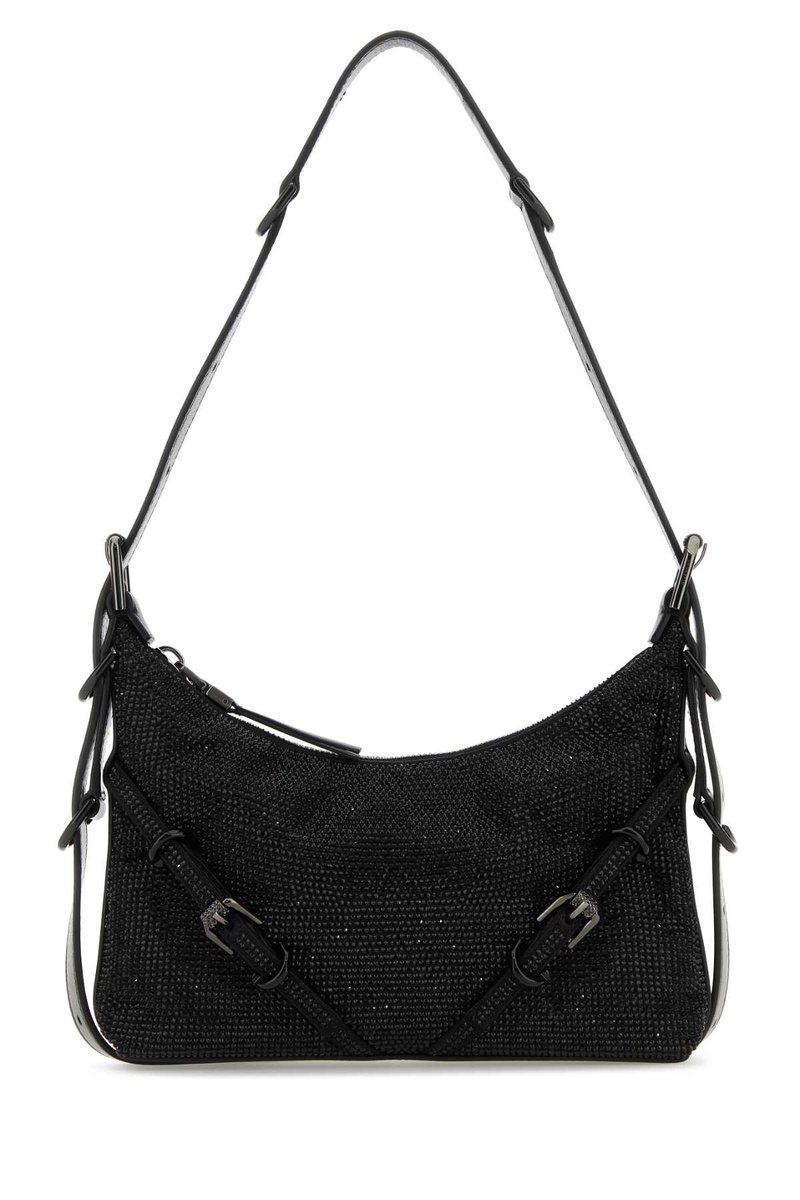 Black fabric mini Voyou shoulder bag