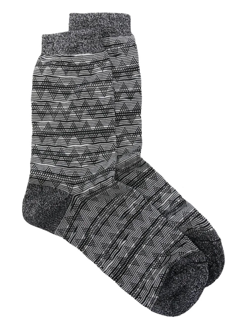 ZIG-ZAG COTTON SOCKS