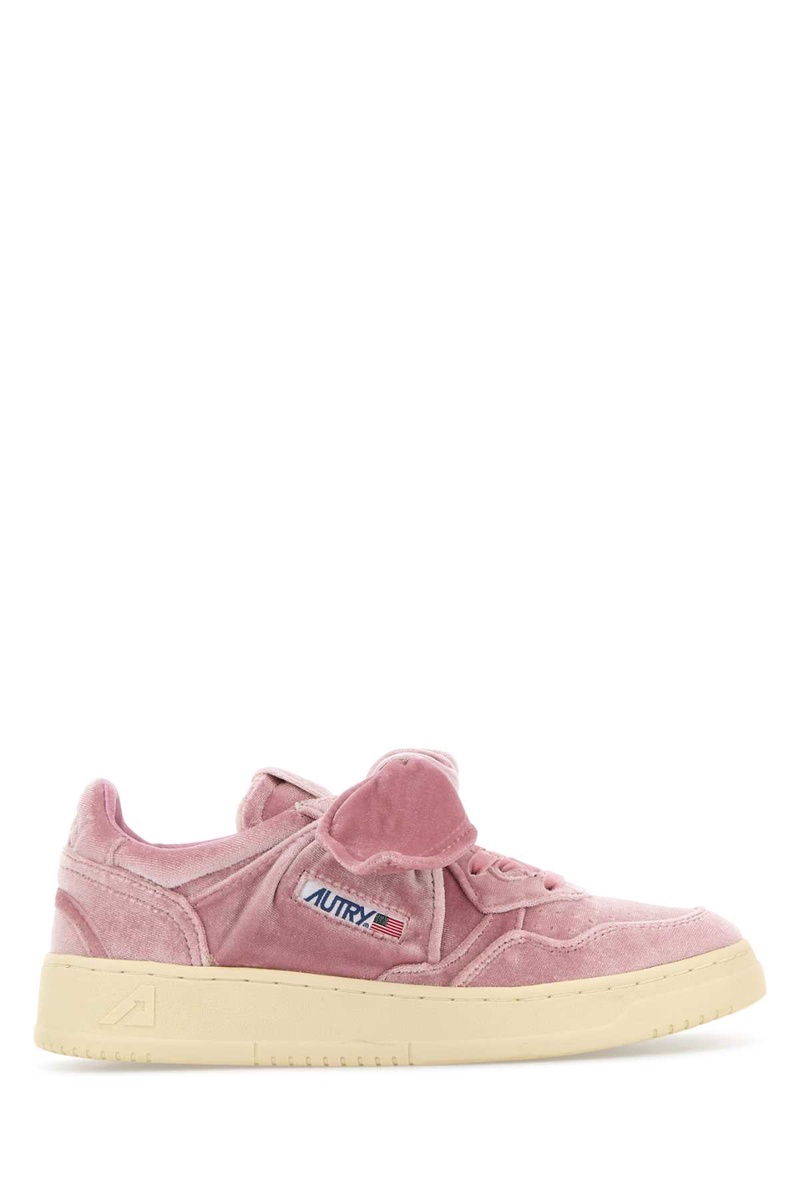 Pink velvet Medalist sneakers