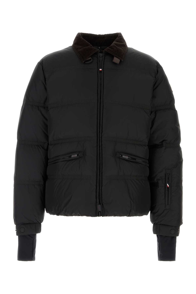 Black nylon Yunnan down jacket