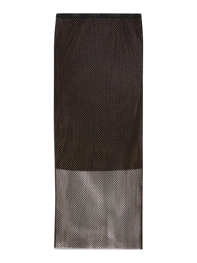 Strass black network skirt