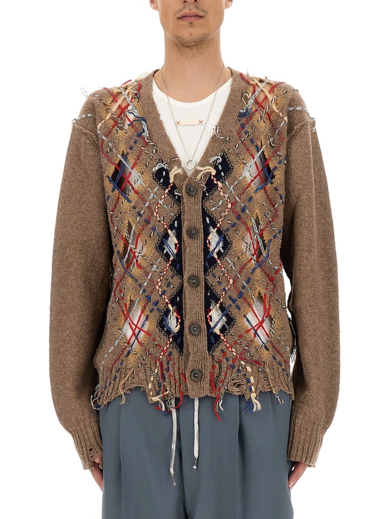 CARDIGAN WITH DIAMOND PATTERN