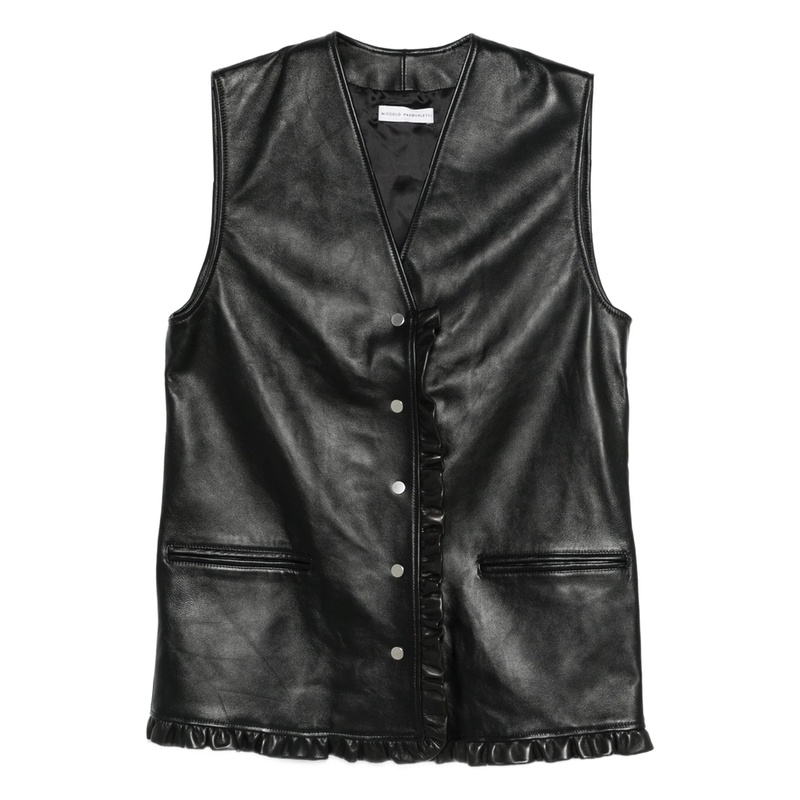 Leather Waistcoat Niccolò Pasqualetti