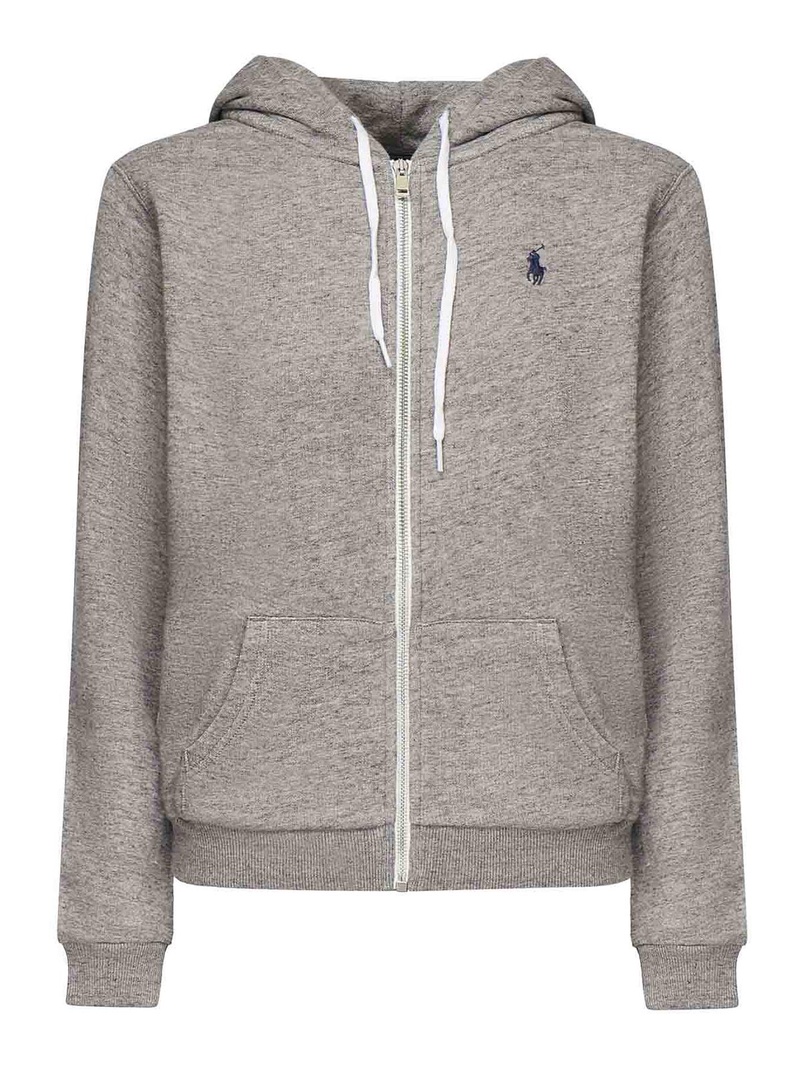 Zip Up Sweatshirt With Logo