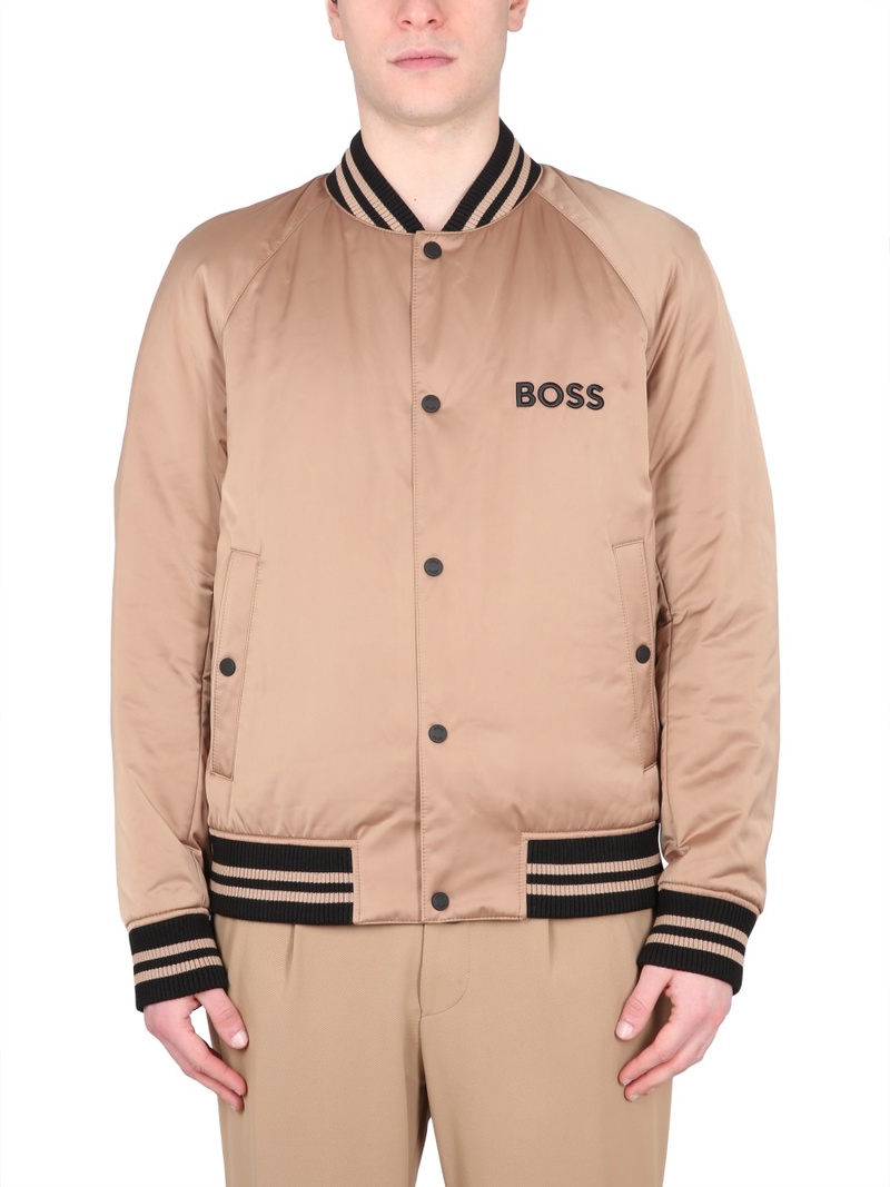 BOMBER JACKET WITH LOGO