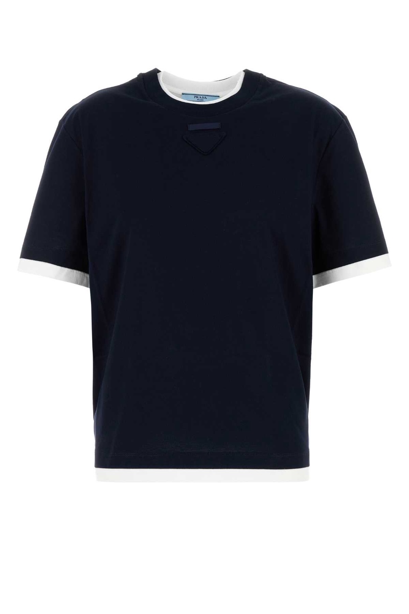 Midnight blue cotton t-shirt
