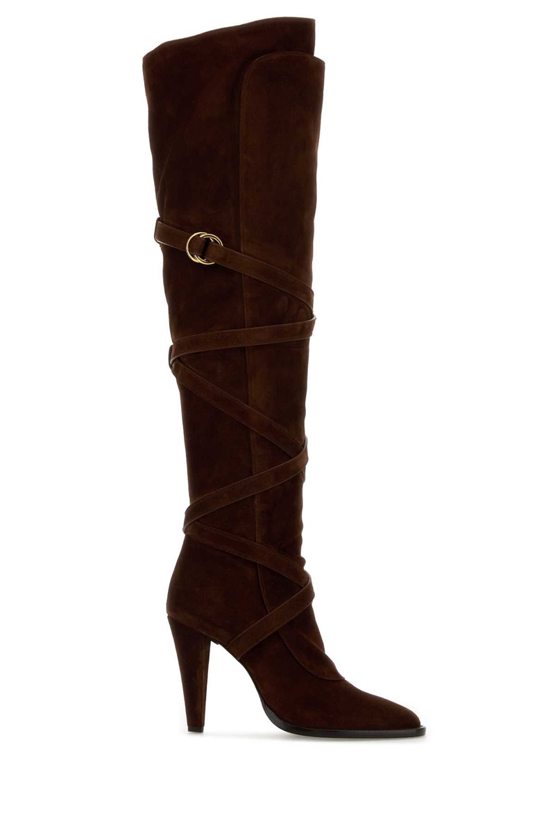 Brown suede Janis boots