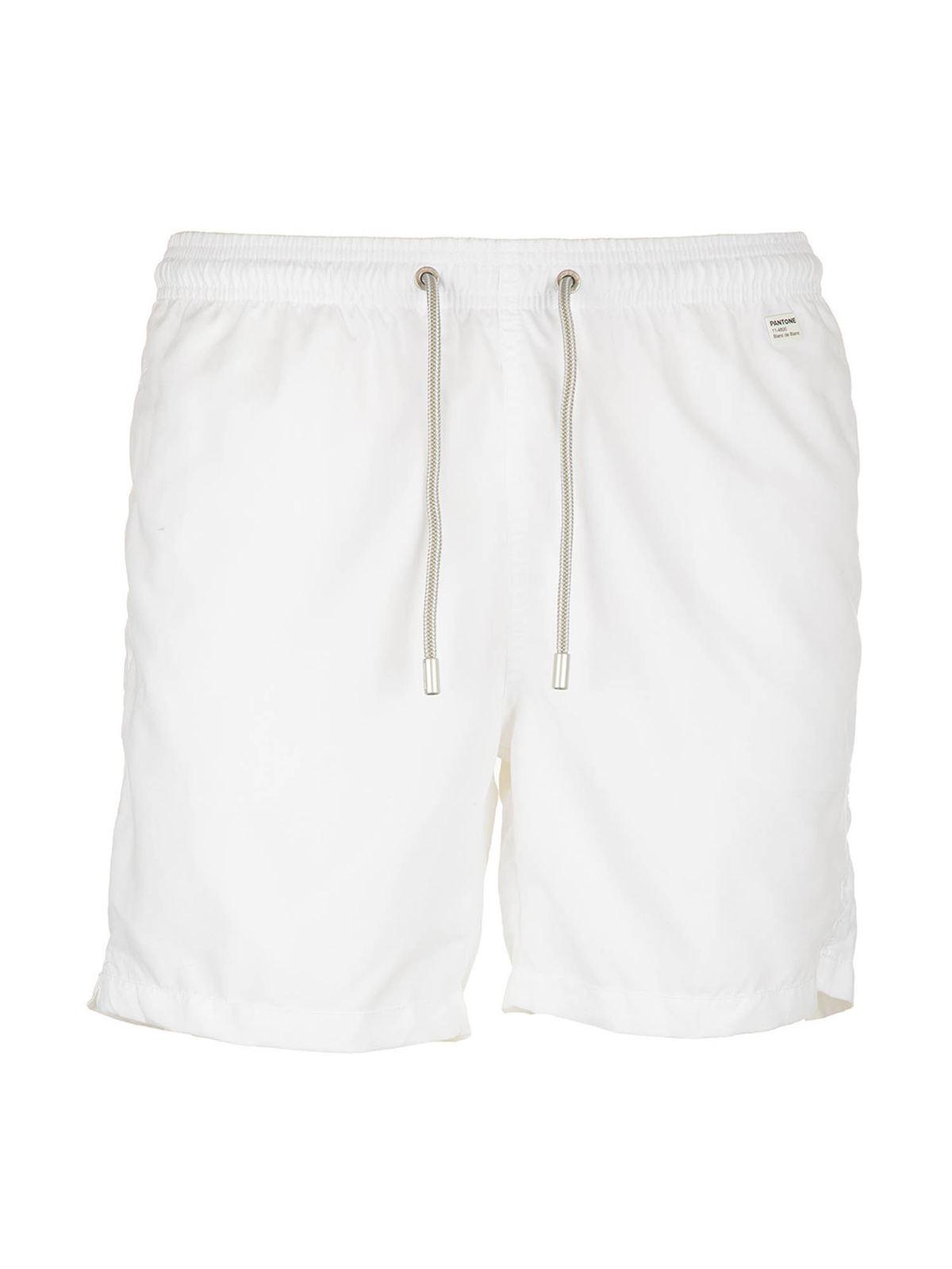 Pantone swim trunks in white LIGHTINGPANTONE01 (MC2 SAINT BARTH / スイムウェア ) | MC2 SAINT BARTH (エムシーツーセイントバース)