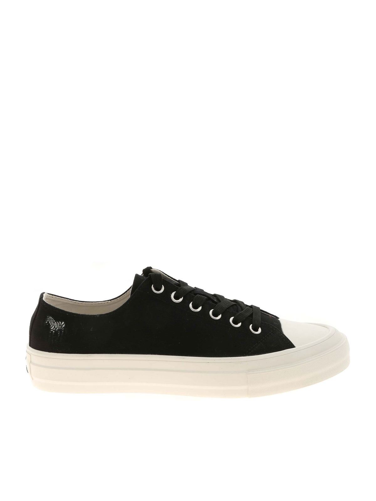 Zebra embroidery Kinsey sneakers in black M2SKIN07FCVS79 (PS Paul Smith / スニーカー ) | PS Paul Smith (ピーエス ポール・スミス)