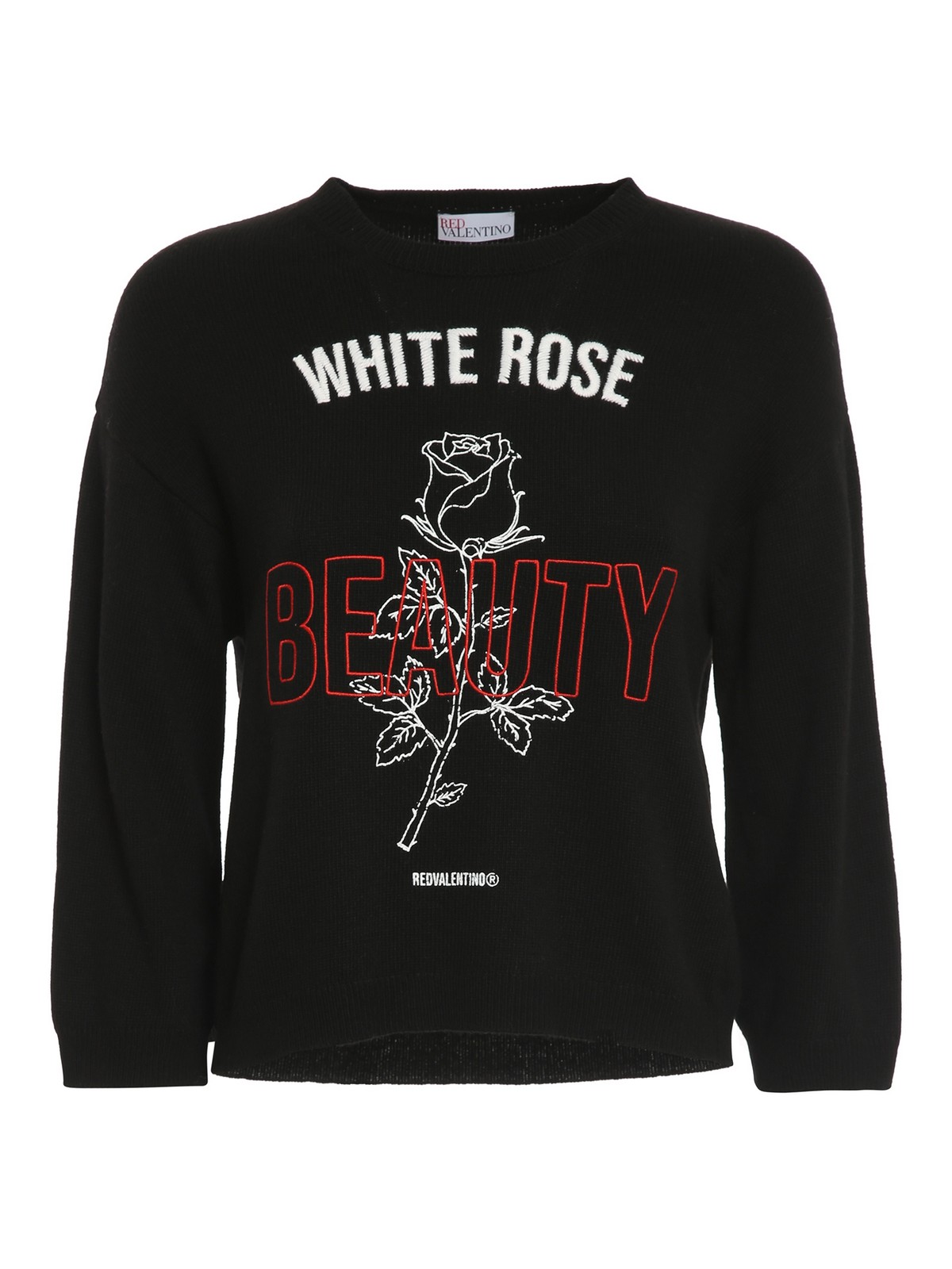Rose embroidery wool jumper WR3KC08W63H0NO (RED VALENTINO / ニット・セーター・カーディガン ) | RED VALENTINO (レッドヴァレンティノ)